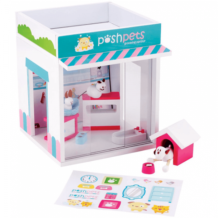 Salon Magazin de ingrijire pentru animale de companie - Jucarie din lemn Rosebud Pet Grooming Parlour